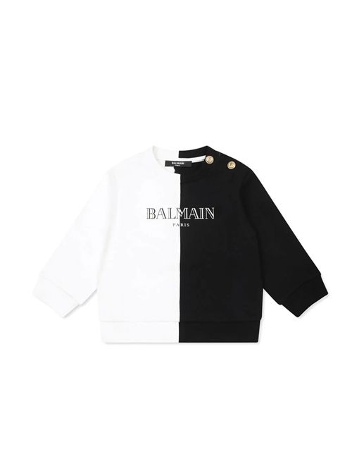 Felpa, unisex, logata. BALMAIN | BW4570 Z0081100NE